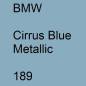 Preview: BMW, Cirrus Blue Metallic, 189.